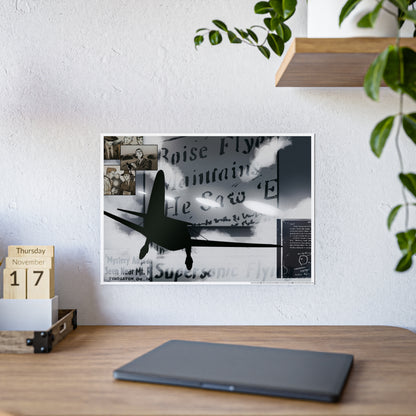 Kenneth Arnold Sighting Glossy Poster