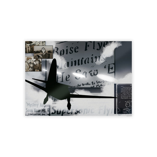 Kenneth Arnold Sighting Glossy Poster