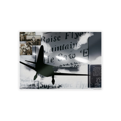 Kenneth Arnold Sighting Glossy Poster